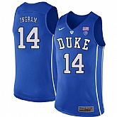 Duke Blue Devils 14 Brandon Ingram Blue Nike College Basketball Jersey Dzhi,baseball caps,new era cap wholesale,wholesale hats